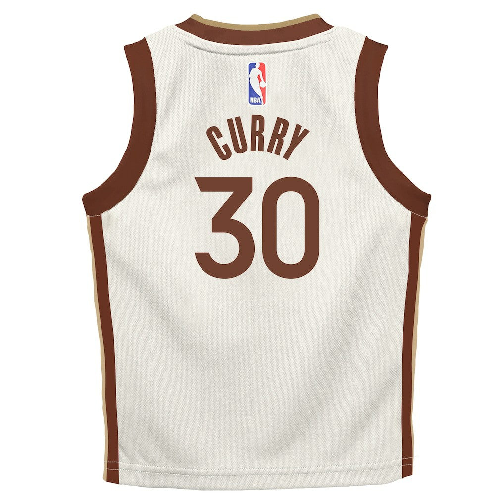 Tan Stephen Curry Golden State Warriors Preschool 2025/26 City Edition Swingman Jersey sale | NBA