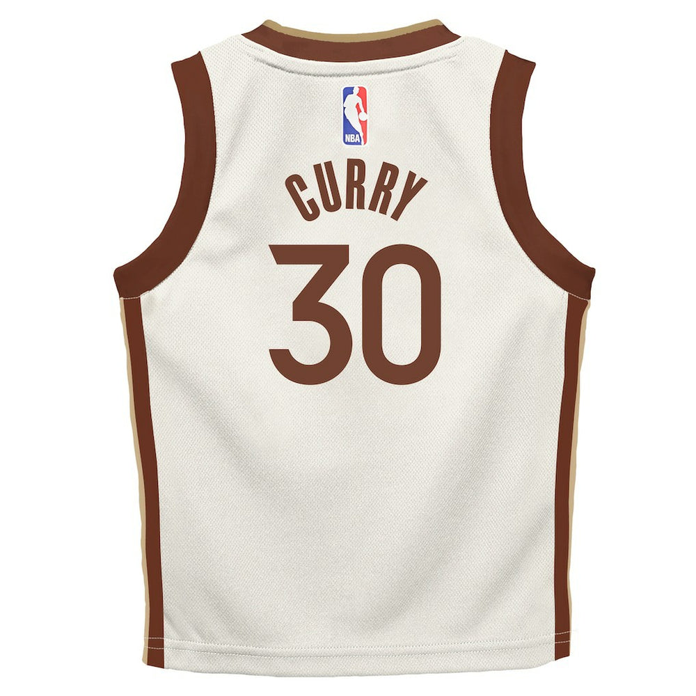 Tan Stephen Curry Golden State Warriors Preschool 2025/26 City Edition Swingman Jersey sale | NBA