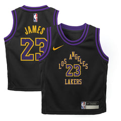 Black LeBron James Los Angeles Lakers Preschool 2025/26 City Edition Swingman Jersey | NBA