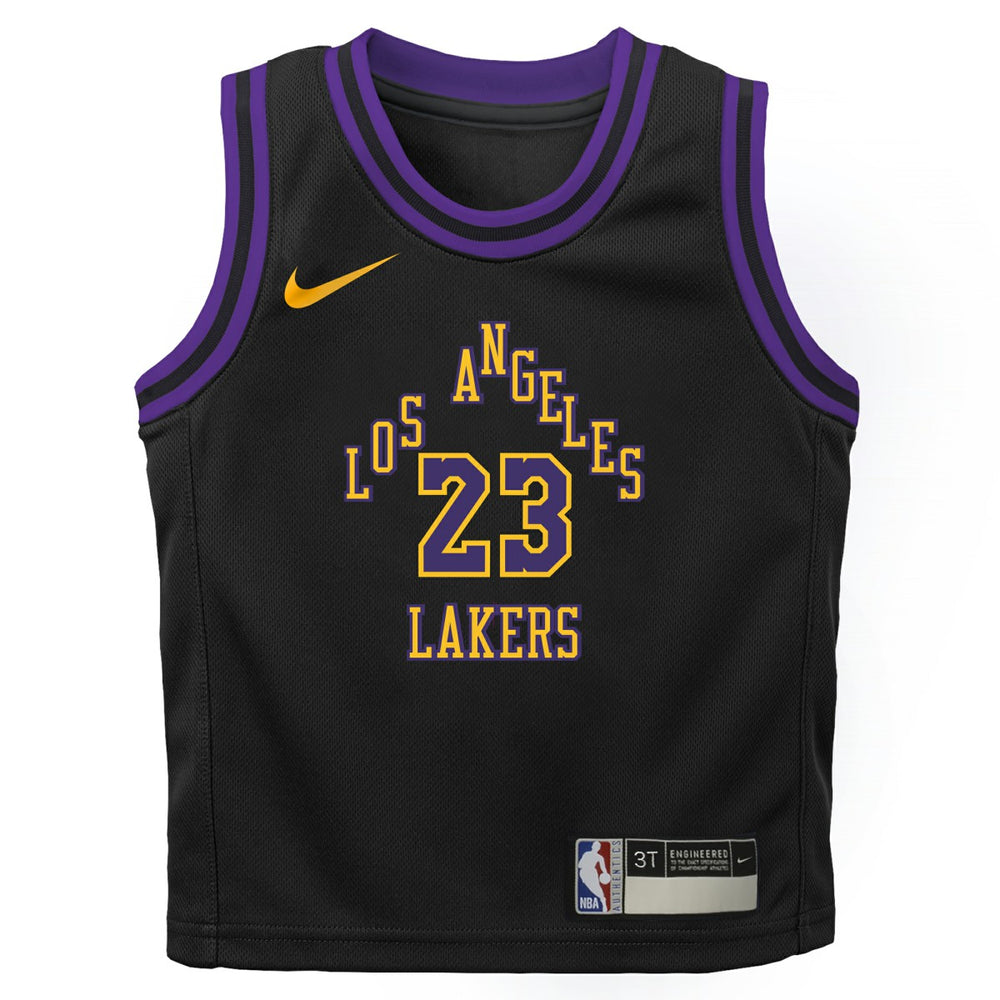 Black LeBron James Los Angeles Lakers Preschool 2025/26 City Edition Swingman Jersey | NBA