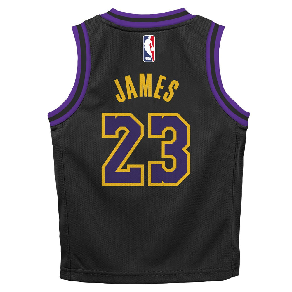 Black LeBron James Los Angeles Lakers Preschool 2025/26 City Edition Swingman Jersey | NBA
