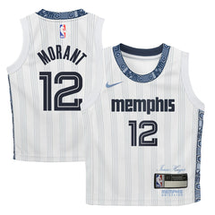 White Ja Morant Memphis Grizzlies Preschool 2025/26 City Edition Swingman Jersey | NBA