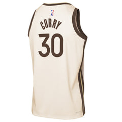 Tan Stephen Curry Golden State Warriors Youth 2025/26 City Edition Swingman Jersey sale | NBA