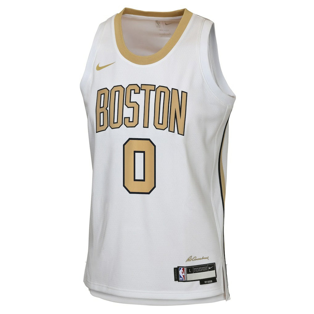 White Jayson Tatum Boston Celtics Youth 2025/26 City Edition Swingman Jersey | NBA
