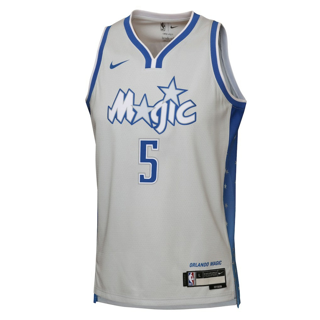 Silver Paolo Banchero Orlando Magic Youth 2025/26 City Edition Swingman Jersey | NBA