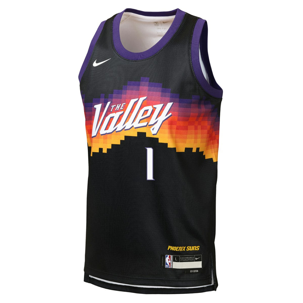 Black Devin Booker Phoenix Suns Youth 2025/26 City Edition Swingman Jersey | NBA
