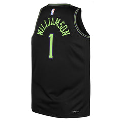 Black Zion Williamson New Orleans Pelicans Youth 2025/26 City Edition Swingman Jersey | NBA