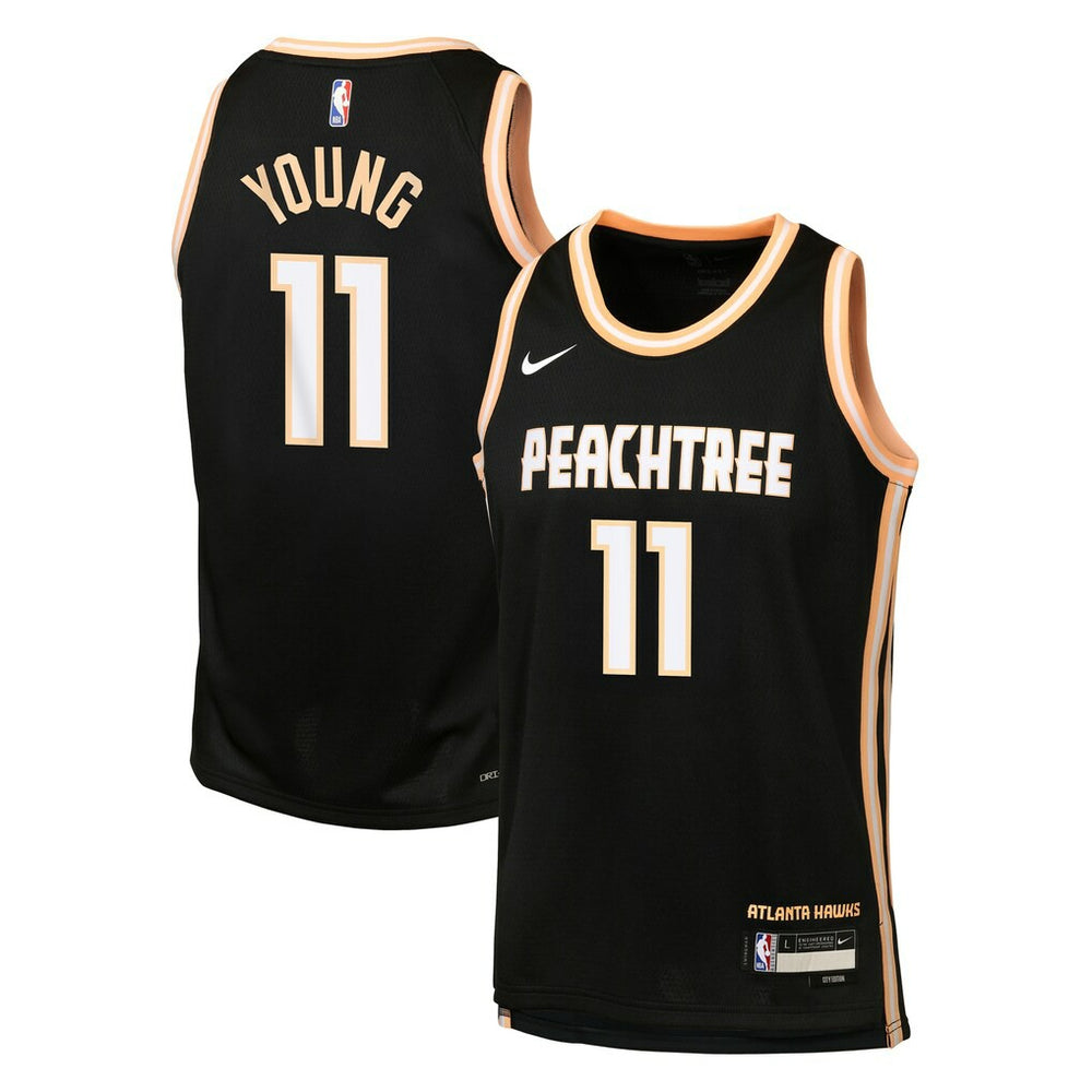 Black Trae Young Atlanta Hawks Youth 2025/26 City Edition Swingman Jersey | NBA