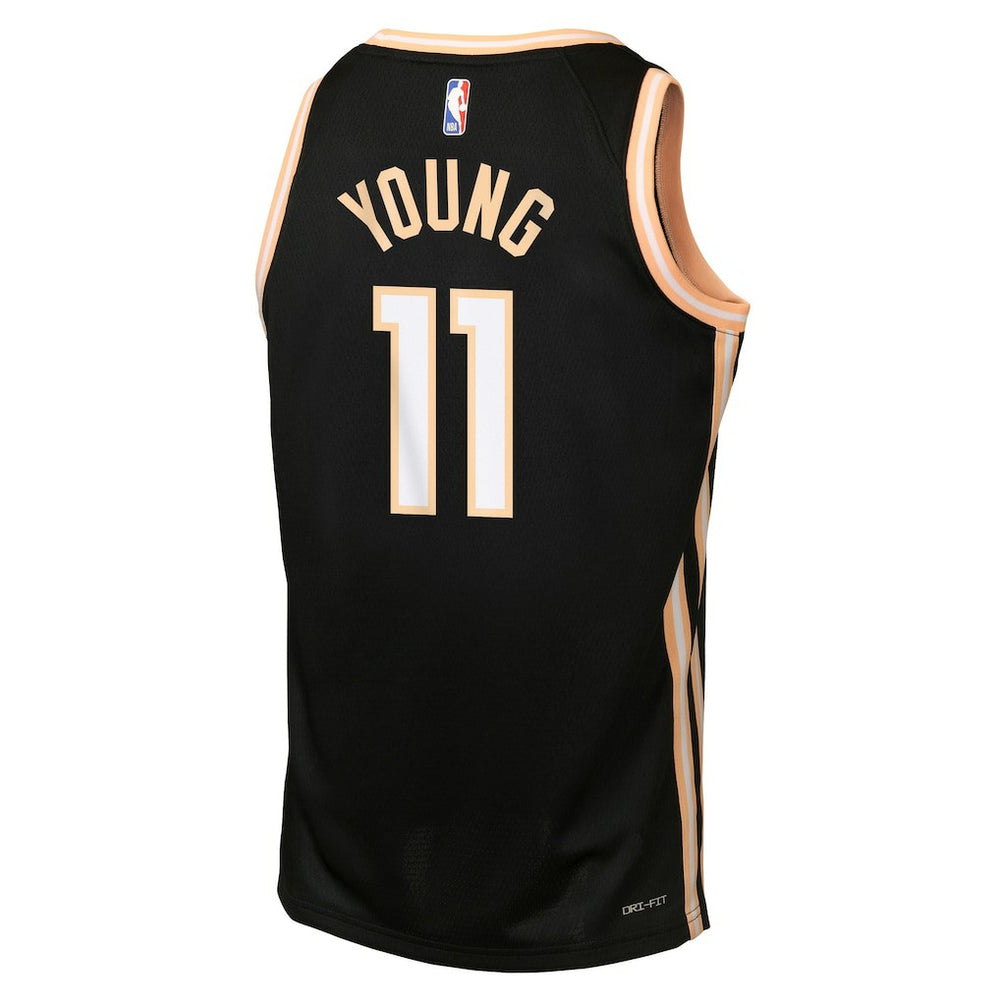 Black Trae Young Atlanta Hawks Youth 2025/26 City Edition Swingman Jersey | NBA
