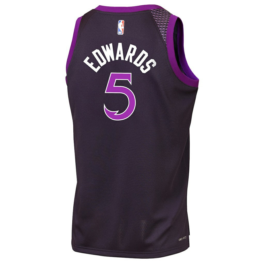 Purple Anthony Edwards Minnesota Timberwolves Youth 2025/26 City Edition Swingman Jersey | NBA