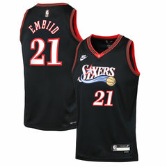 Black Joel Embiid Philadelphia 76ers Youth Swingman Jersey | NBA