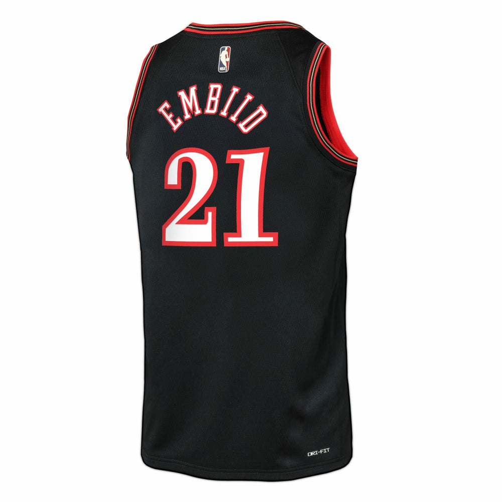 Black Joel Embiid Philadelphia 76ers Youth Swingman Jersey | NBA