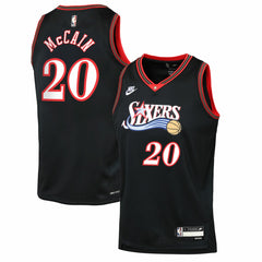 Black Jared McCain Philadelphia 76ers Youth Swingman Jersey | NBA