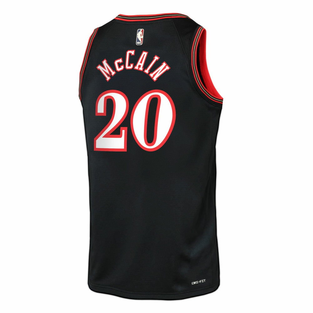 Black Jared McCain Philadelphia 76ers Youth Swingman Jersey | NBA