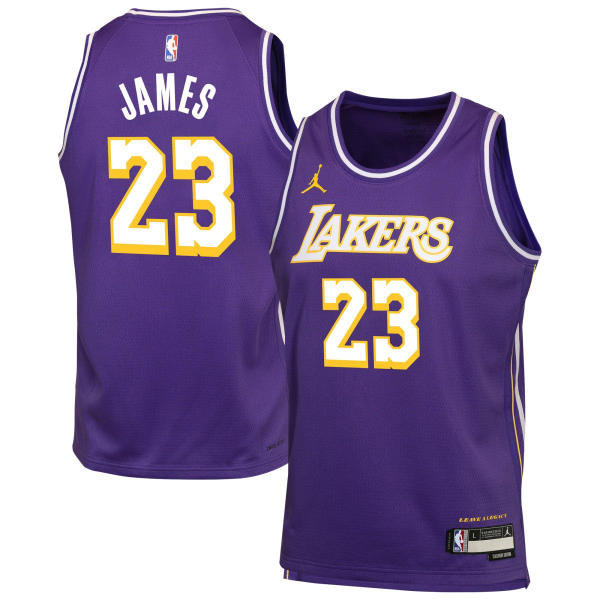 Purple LeBron James Los Angeles Lakers Jordan Brand Youth Swingman Jersey | NBA