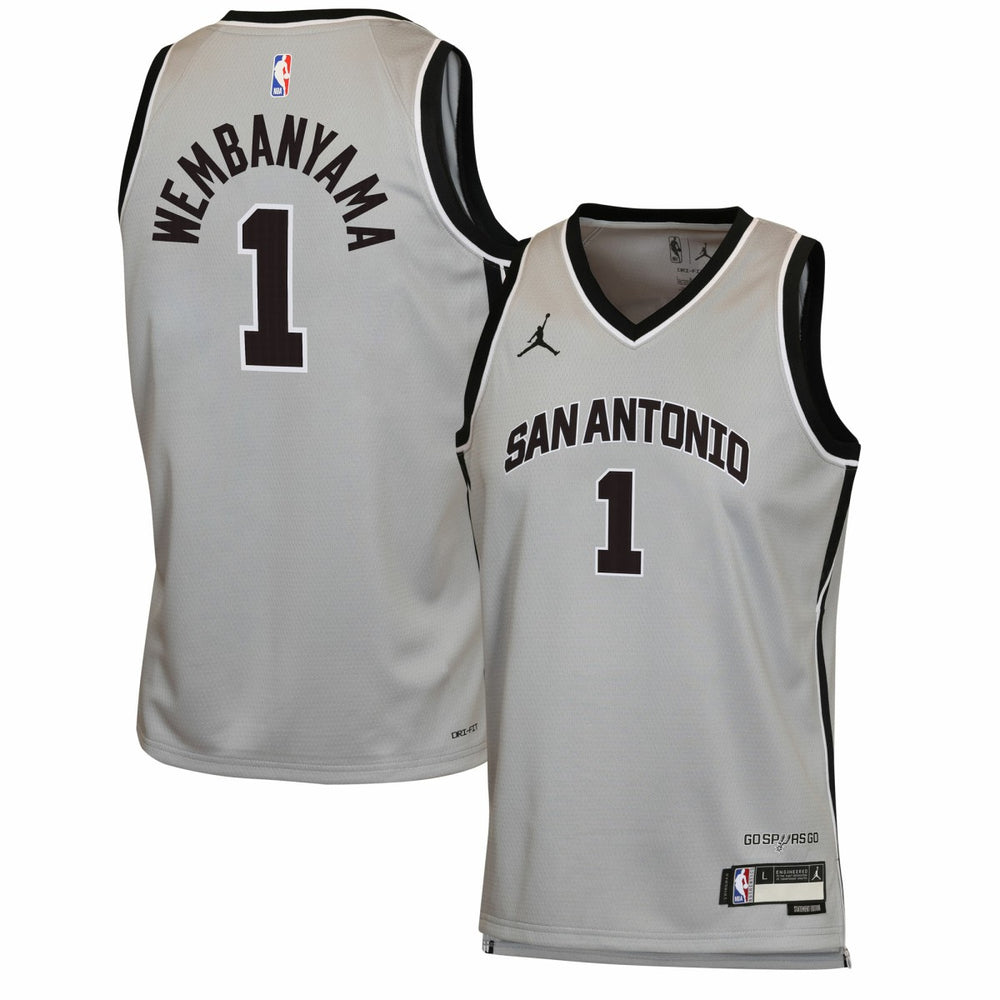 Silver Victor Wembanyama San Antonio Spurs Jordan Brand Youth Swingman Jersey | NBA