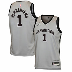 Silver Victor Wembanyama San Antonio Spurs Jordan Brand Youth Swingman Jersey | NBA