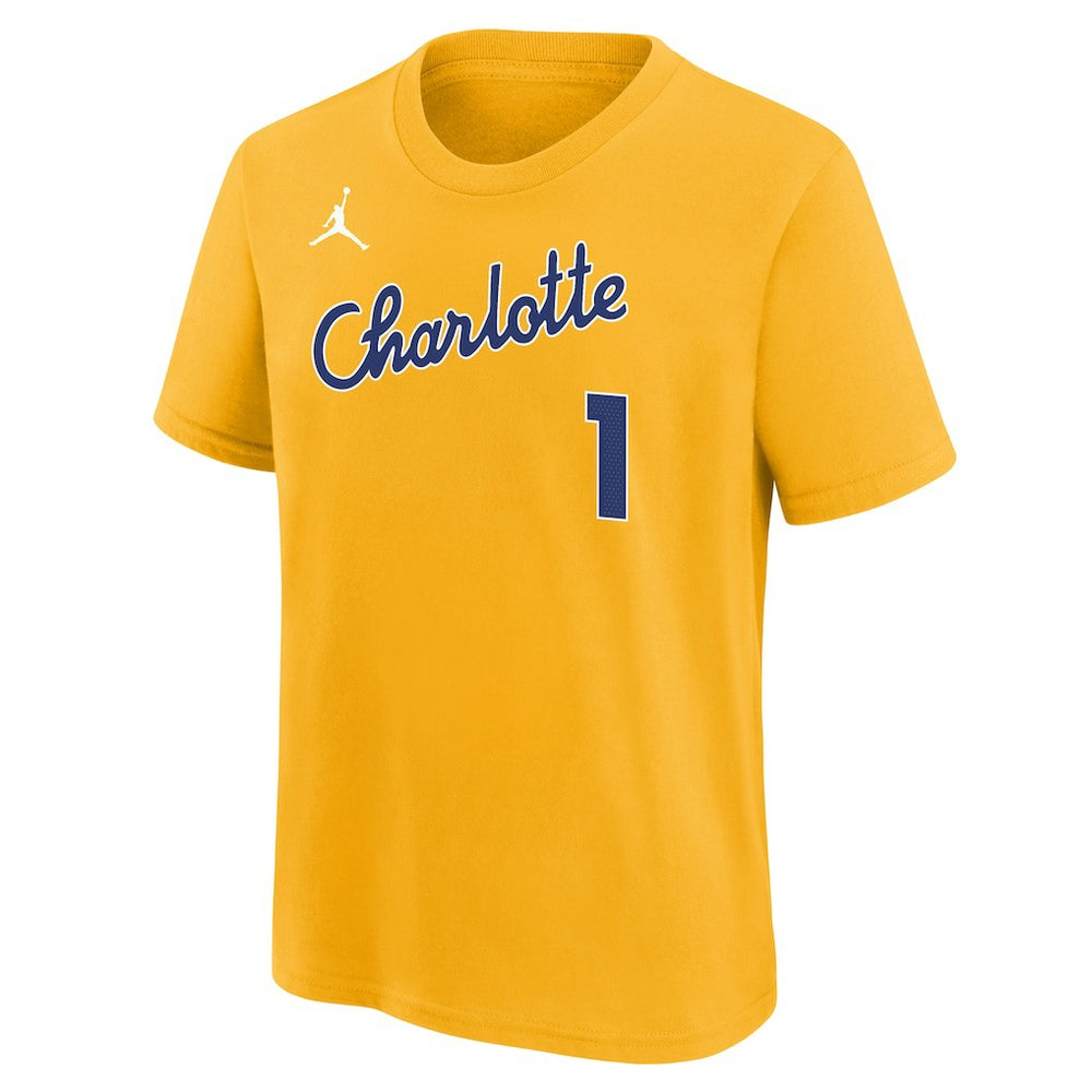 Yellow LaMelo Ball Charlotte Hornets Youth 2025/26 City Edition Name & Number T-Shirt | NBA