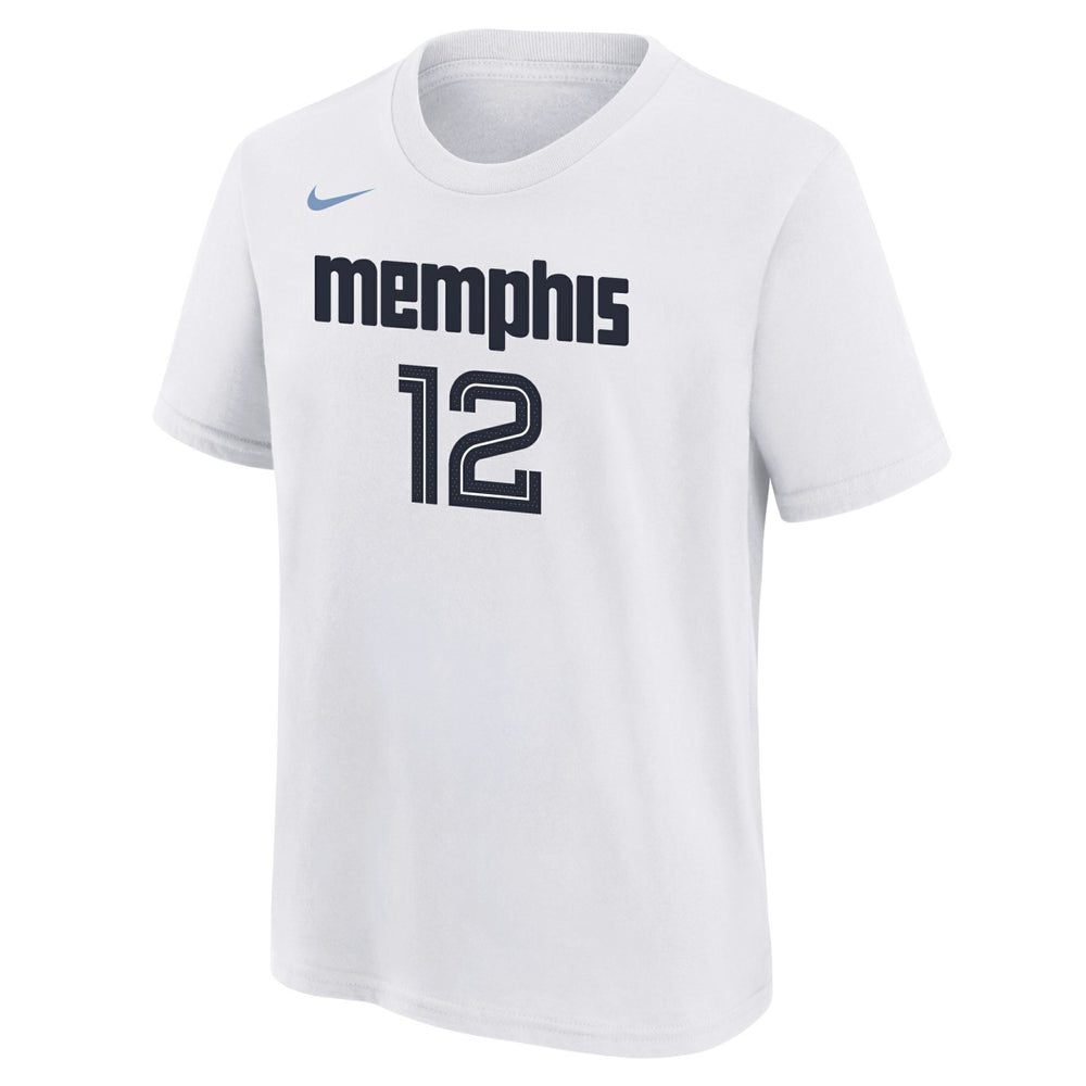 White Ja Morant Memphis Grizzlies Youth 2025/26 City Edition Name & Number T-Shirt | NBA