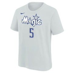 Silver Paolo Banchero Orlando Magic Youth 2025/26 City Edition Name & Number T-Shirt | NBA