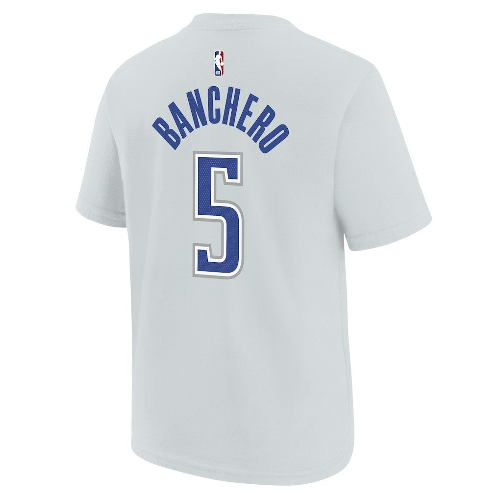 Silver Paolo Banchero Orlando Magic Youth 2025/26 City Edition Name & Number T-Shirt | NBA
