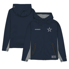Dallas Cowboys Combine Authentic Raglan Scuba Full-Zip Hoodie | NFL Outlet