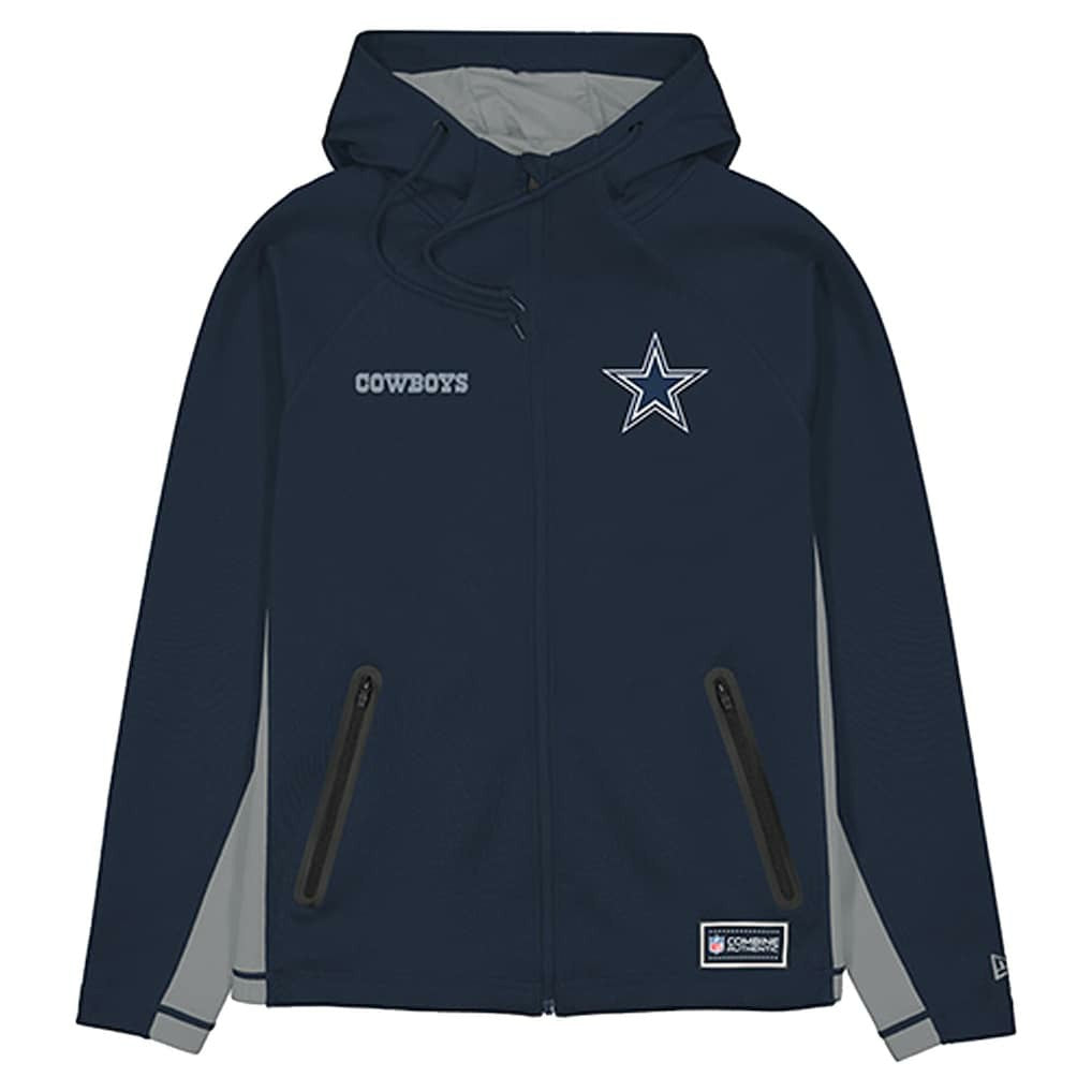 Dallas Cowboys Combine Authentic Raglan Scuba Full-Zip Hoodie | NFL Outlet