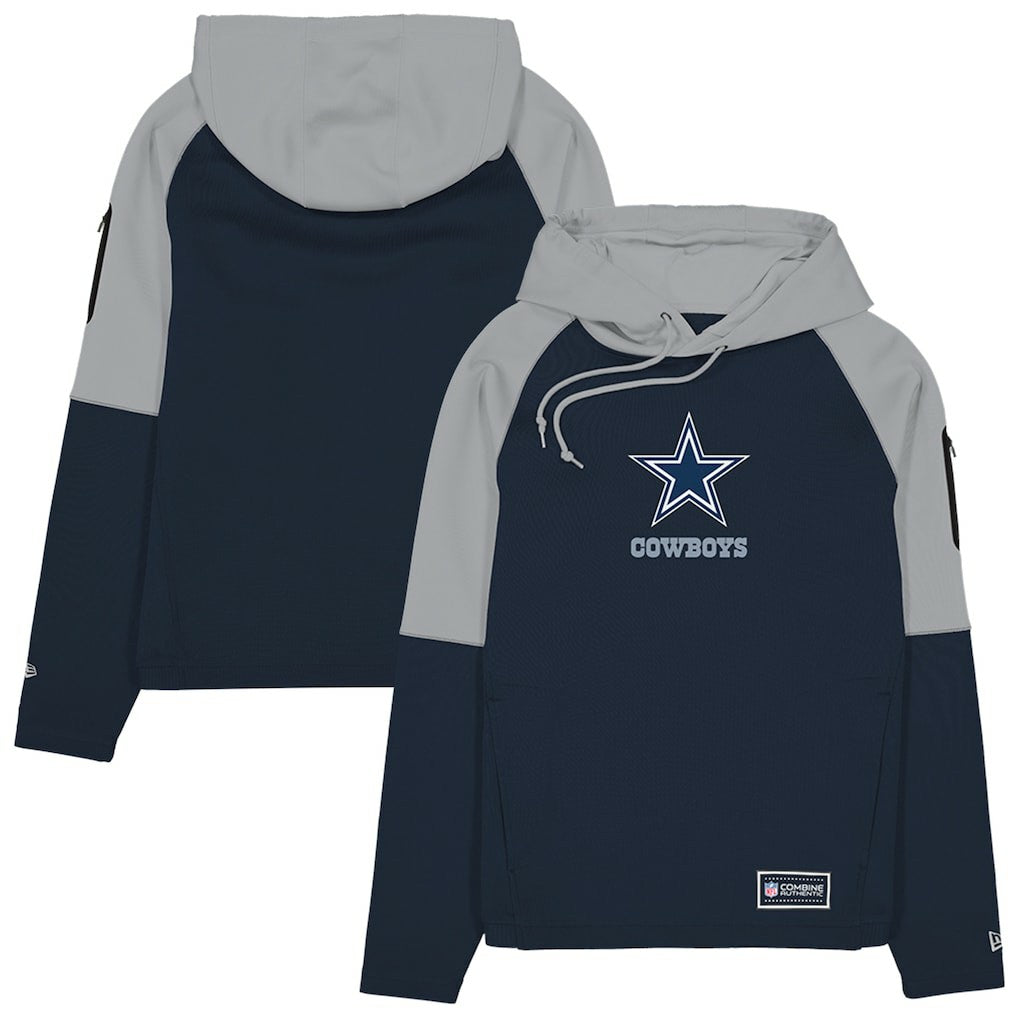 Dallas Cowboys Combine Authentic Color Block Raglan Pullover Hoodie | NFL Sale