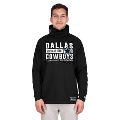 Dallas Cowboys Functional Fandom Balaclava Helmet Stripe Tri-Blend Hoodie | NFL Outlet