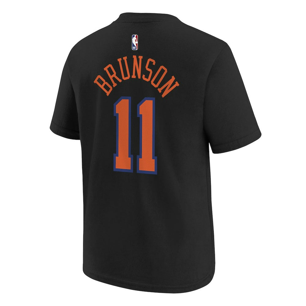 Black Jalen Brunson New York Knicks Jordan Brand Youth Statement Edition Name & Number T-Shirt | NBA