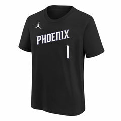 Black Devin Booker Phoenix Suns Jordan Brand Youth Statement Edition Name & Number T-Shirt | NBA