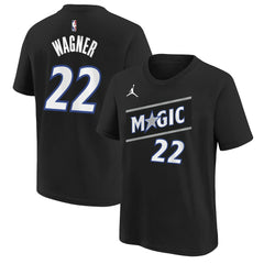 Black Franz Wagner Orlando Magic Jordan Brand Youth Statement Edition Name & Number T-Shirt | NBA