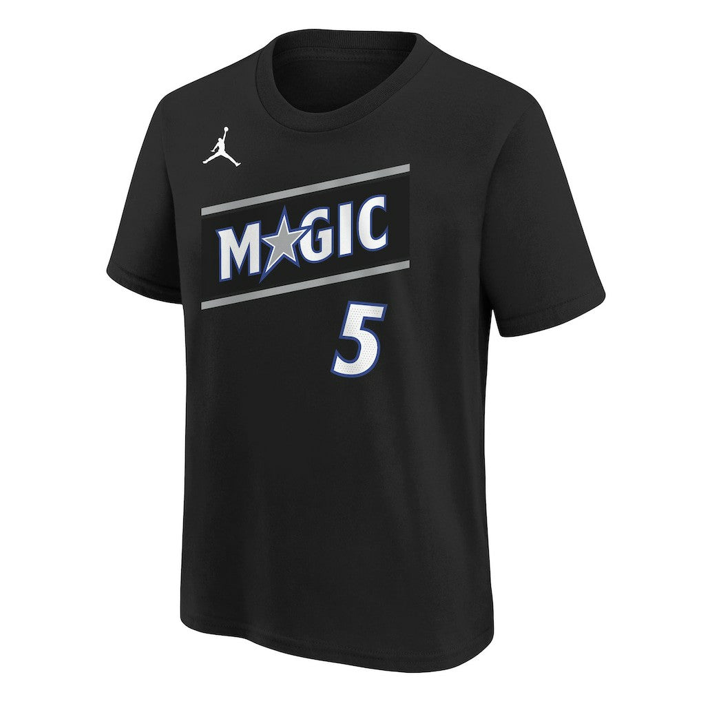 Black Paolo Banchero Orlando Magic Jordan Brand Youth Statement Edition Name & Number T-Shirt | NBA