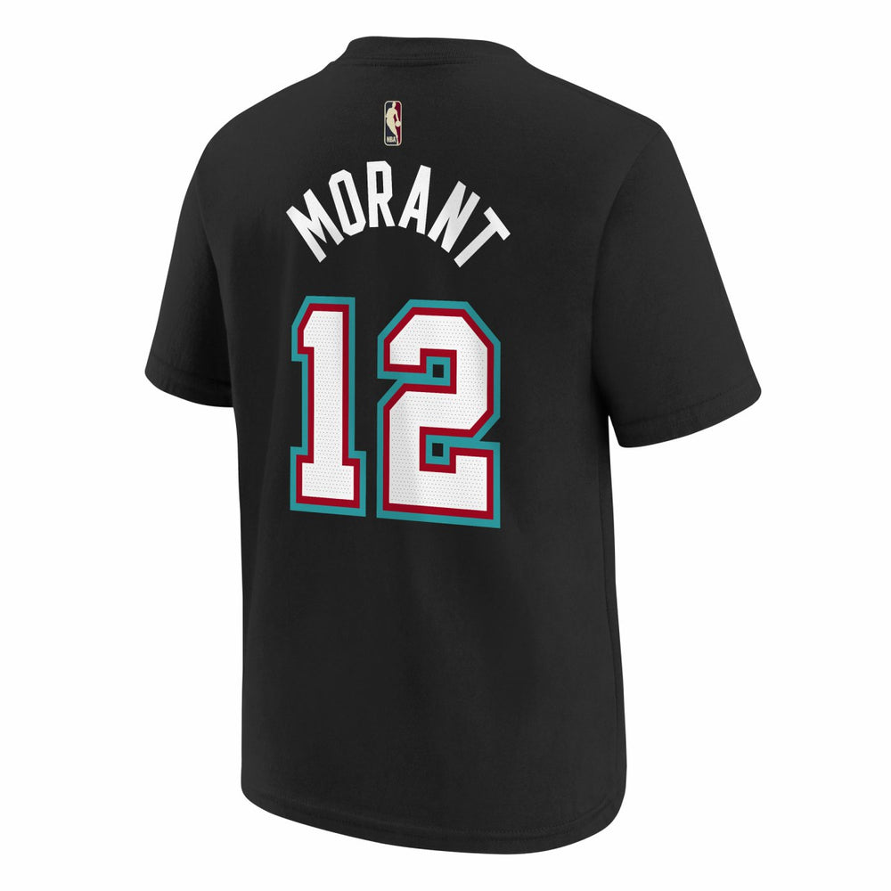 Black Ja Morant Memphis Grizzlies Youth Name & Number T-Shirt | NBA