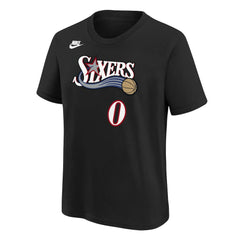Black Tyrese Maxey Philadelphia 76ers Youth Name & Number T-Shirt | NBA