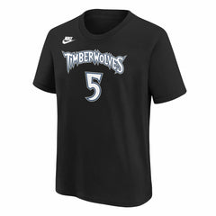 Black Anthony Edwards Minnesota Timberwolves Youth Name & Number T-Shirt | NBA