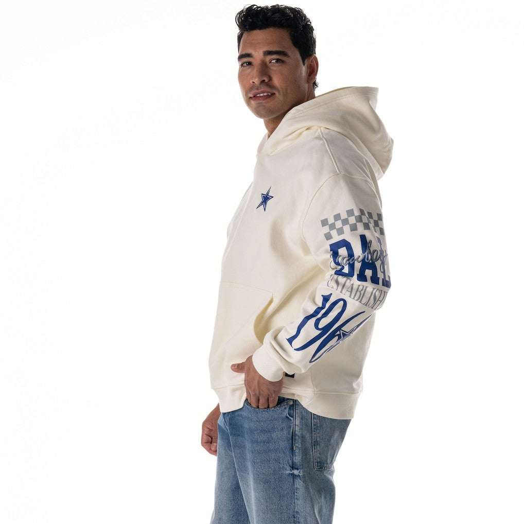 Dallas Cowboys The Wild Collective Unisex Stacked Graphic Sleeve Fleece Hoodie | NFL New