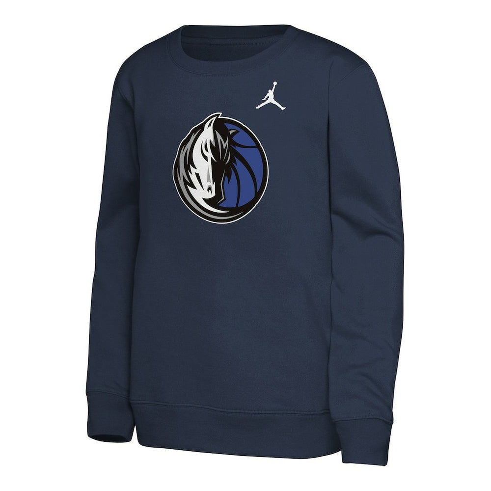 Navy Dallas Mavericks Jordan Brand Youth Courtside Statement Edition Sweatshirt sale | NBA