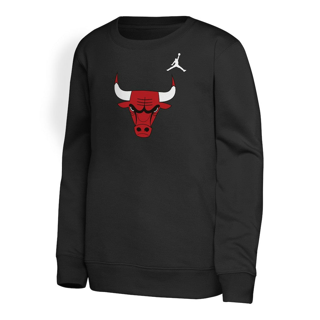 Black Chicago Bulls Jordan Brand Youth Courtside Statement Edition Sweatshirt | NBA