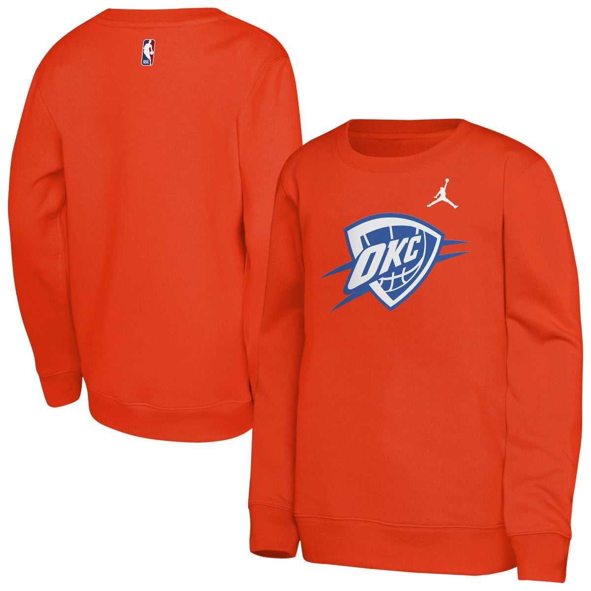 Orange Oklahoma City Thunder Jordan Brand Youth Courtside Statement Edition Sweatshirt | NBA