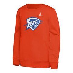 Orange Oklahoma City Thunder Jordan Brand Youth Courtside Statement Edition Sweatshirt | NBA
