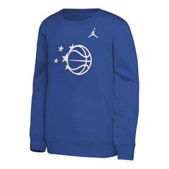 Royal Orlando Magic Jordan Brand Youth Courtside Statement Edition Sweatshirt | NBA