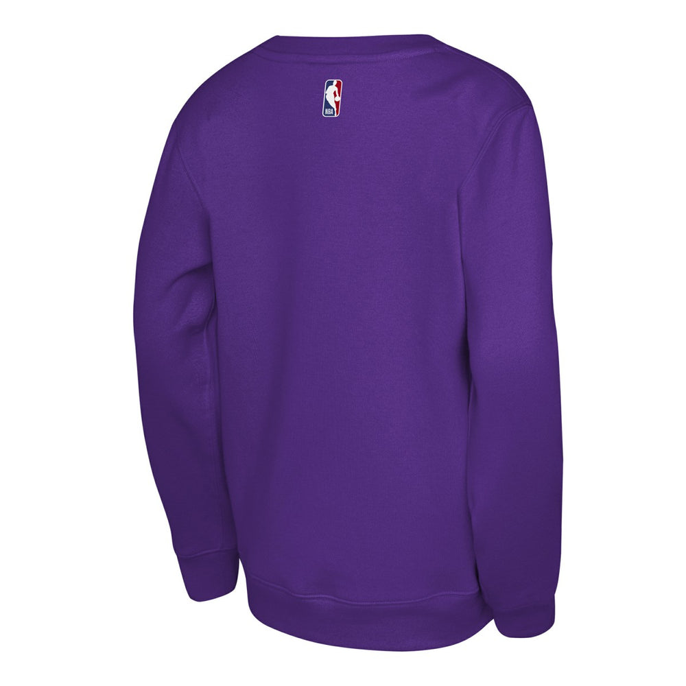 Purple Los Angeles Lakers Jordan Brand Youth Courtside Statement Edition Sweatshirt | NBA