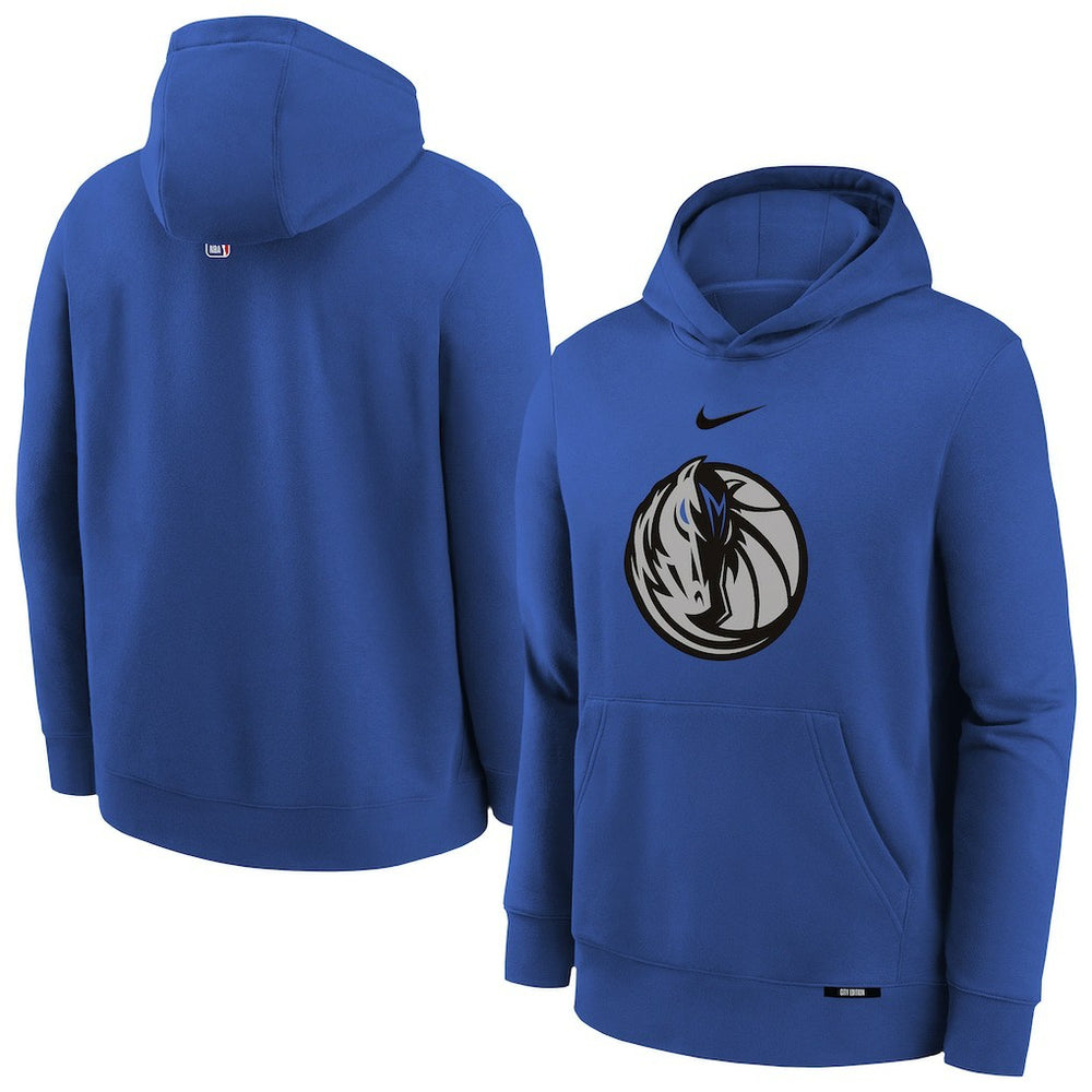 Royal Dallas Mavericks Youth 2025/26 City Edition Club Fleece Pullover Hoodie sale | NBA