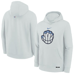 Silver Memphis Grizzlies Youth 2025/26 City Edition Club Fleece Pullover Hoodie | NBA