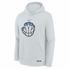 Silver Memphis Grizzlies Youth 2025/26 City Edition Club Fleece Pullover Hoodie | NBA