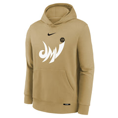 Tan Washington Wizards Youth 2025/26 City Edition Club Logo Fleece Hoodie | NBA