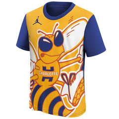 Blue/Yellow Charlotte Hornets Jordan Brand Youth 2025/26 City Edition Max90 T-Shirt | NBA