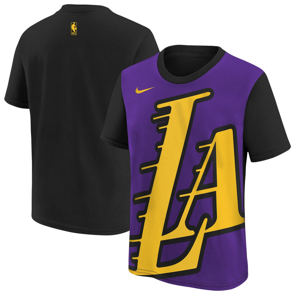 Purple/Black Los Angeles Lakers Youth 2025/26 City Edition Max90 T-Shirt | NBA