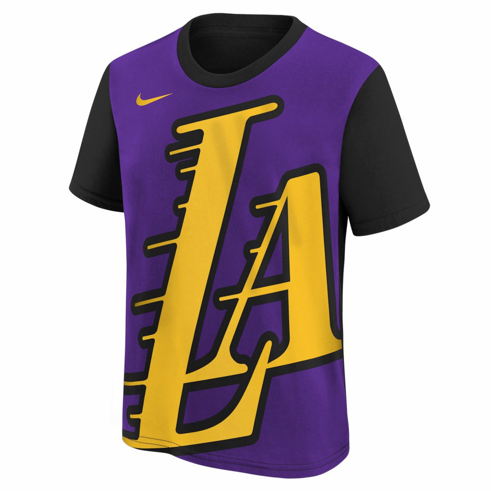 Purple/Black Los Angeles Lakers Youth 2025/26 City Edition Max90 T-Shirt | NBA